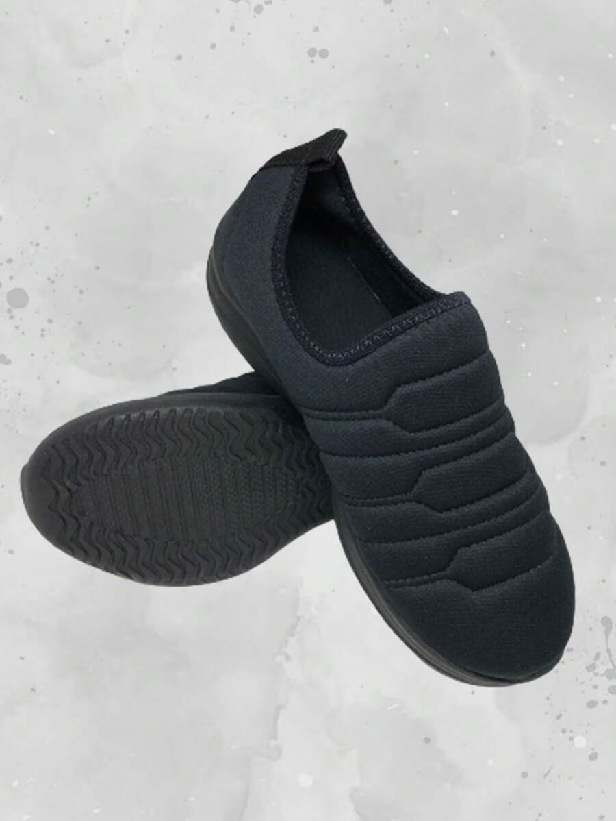Women Wedge Sneakers - 黑色 - 查看 1