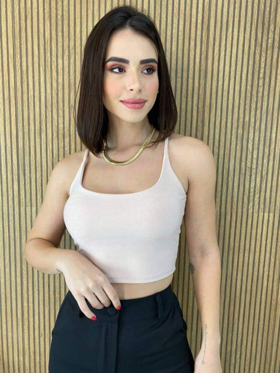 Women Tank Tops & Camis - Beis - Ver 1