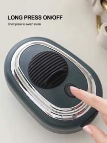 頭皮按摩梳可拆卸容器頭皮液頭部導流護髮精油塗抹器按摩充電式頭部按摩器 - 墨綠色 - 查看 5