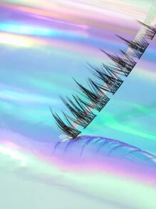 96 Clusters Of Dense Segmented Single Cluster Manga Lashes  Mixed  Lower Eyelashes  DIY Eyelashes Extension Kit - Black - View 4