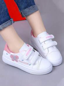 Toddler Sports Shoes Embroidery Letters - White - View 1