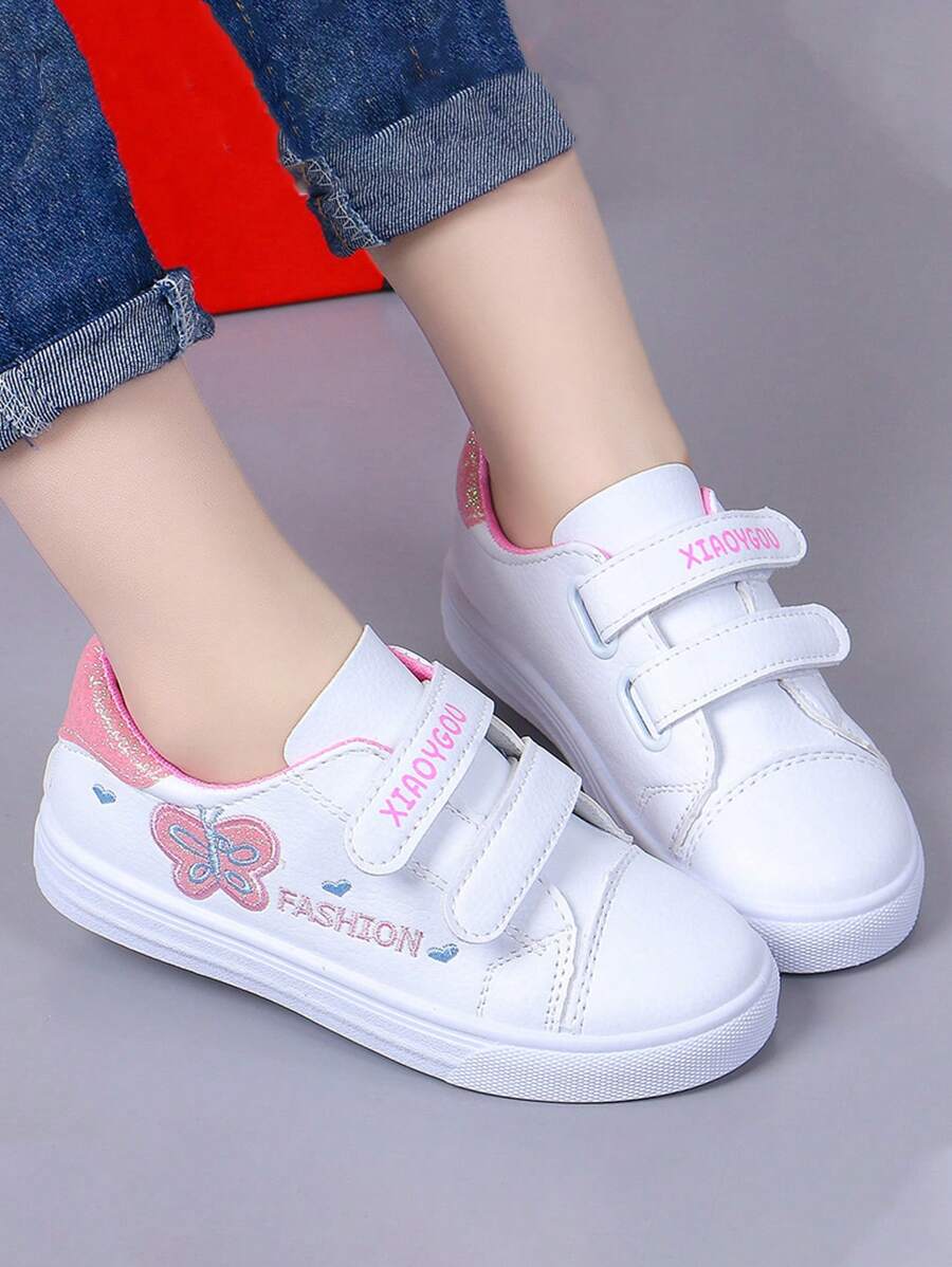 Toddler Sports Shoes Embroidery Letters - White - View 1