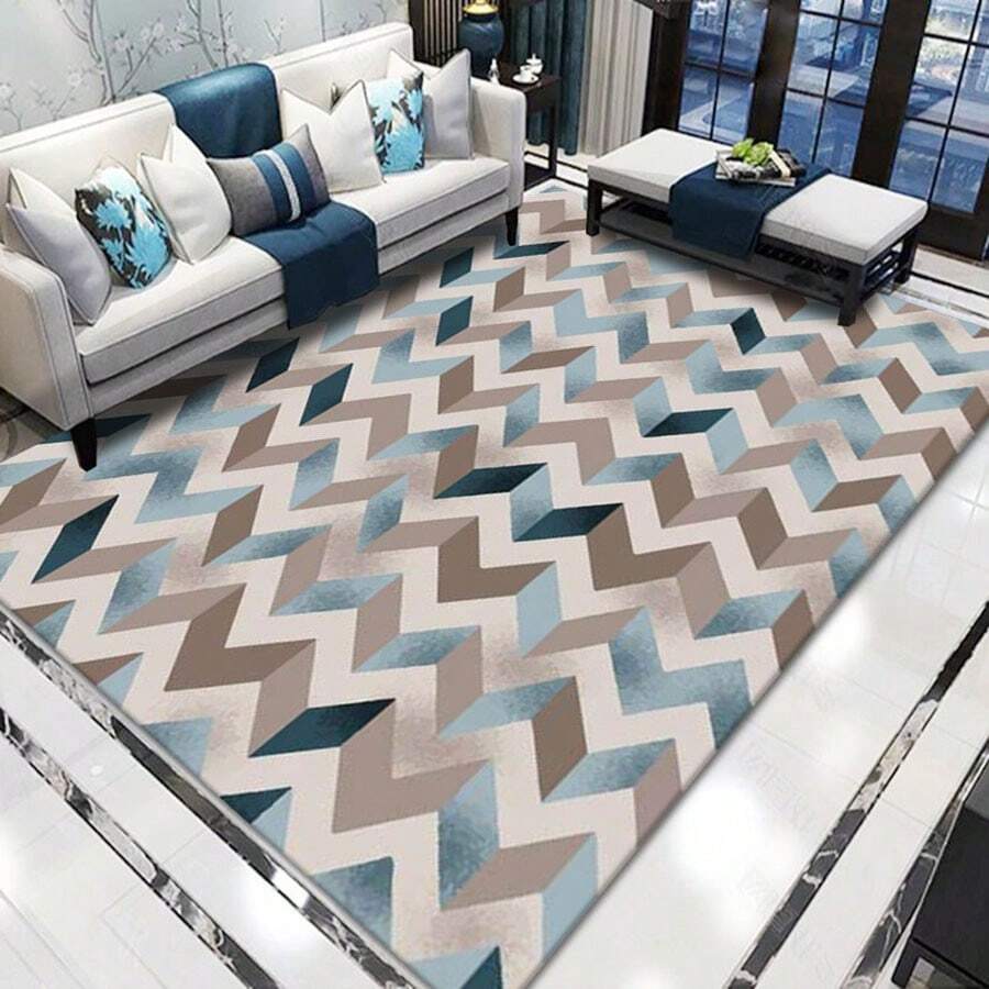 Nordic Style Living Room Carpet Sofa Coffee Table Mat Light Luxury Bedroom Home Carpet Large Area Rug - Multicolor - View 1