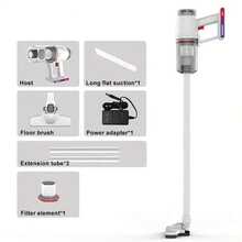 Vacuum Cleaner Household Handheld Wireless Large Suction Small Suitable For Floor, Carpet, Floor Tile - White - View 6