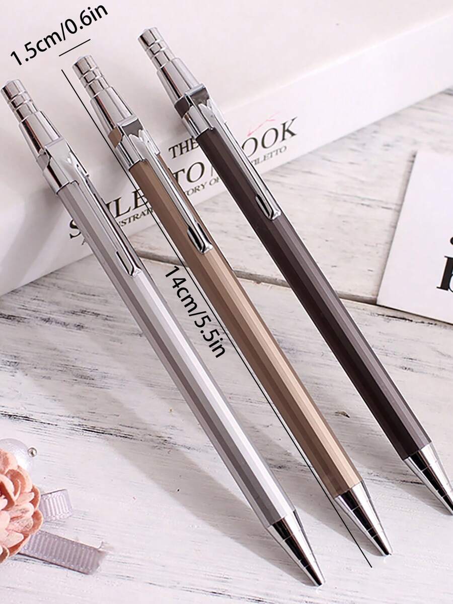 1pc Metallic Mechanical Pencil Back To School - Multicolor - View 1