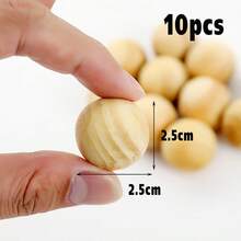 10入組檀香木球,防潮、防蟲、防霉、2.5公分,附香氣 - 紅木色 - 查看 2