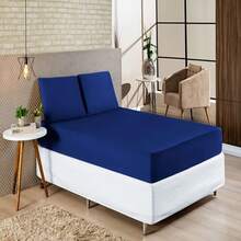 Sheet Sets with Pillowcases - Xanh đậm - Xem 2