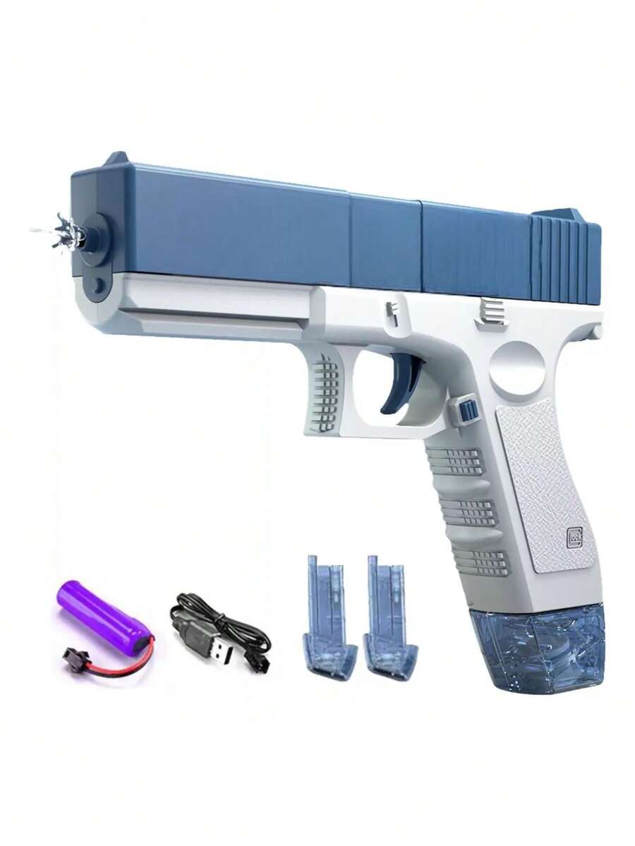 1 Piece Of Rechargeable Electric Water Gun For Girls And Boys, Ideal For Swimming Pools, Random Color - Multicolor - View 1