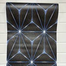 1 Roll 3d Sci-fi Style Sparkling Wallpaper,perfect Illumination For Gaming Room,ktv,cinema,moisture-resistant Pvc Wall Sticker For Home Decor - Blue - View 5
