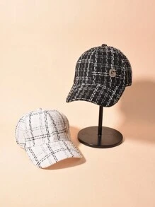 Cap Woman Baseball Cap Letter G Hard Top Baseball Cap Heavy Industry Embroidery Sun Protection Outdoor Solid Color Personalized - Black - View 1