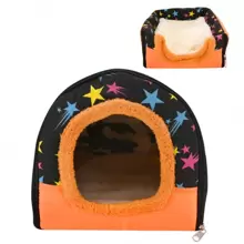 豚鼠床屋暖呵呵,倉鼠兔子巨大洞窟舒適小動物床舖,設有可拆卸墊子的柔軟藏身處,寒冬巢穴配件,適用於小型寵物如豚鼠、雪貂、老鼠、刺蝟、仓鼠、兔子等。 - 彩色 - 查看 1