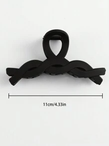 11pcs Women's Hair Claw Clips For Daily Use Casual - Black - View 5