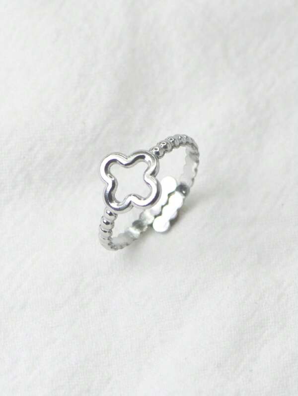 1pc Simple Festival Titanium Steel Open Ring