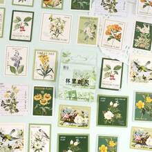 46 Unids/paquete Pegatina En Caja Lin Li Ting Feng Pegatina De Sellado Diy Diario Decoración Material Calcomanía - Verde - Ver 11