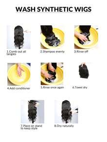 馬尾辮擴展,26英寸拉繩馬尾髮延長件,長卷曲波浪馬尾,自然波浪合成頭髮片,適用於女性日常使用聚會 - Dark Brown - 查看 8