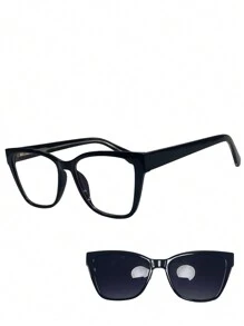 Armação De Oculos Feminino Para Grau Com Lente Clipon CF303