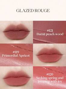 JOOCYEE 啞緻泥巴紅124暖身在火爐旁高影響力色彩柔滑質地持久唇膏 - 124 圍爐漸暖 - 查看 5