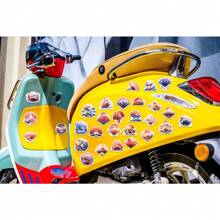 50 件/包 日本紙扇防水 Diy 創意貼紙適用於筆記本電腦電腦手機智能手機手機殼吉他桌面杯旅行摩托車汽車配件玩具禮品 - 彩色 - 查看 4