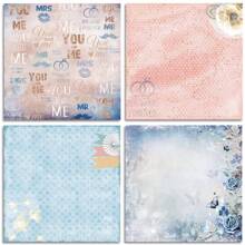 24 Hojas De Papel De Scrapbooking Elegante Y Con Estilo Shabby Chic, Paquete De Papel Decorado De 6" X 6", Papel De Fondo Para Manualidades Y Bricolaje - Multicolor - Ver 4