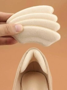 2pcs Invisible Thick Non-Slip Heel Grips, Self-Adhesive Shoe Pads For Men & Women, Prevent Slipping & Rubbing, Random Size