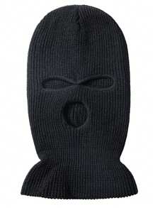 1 Mũ Unisex Ba Lỗ Dày Màu Kẹo Phong Cách Y2k Với Balaclava & Vành, Thích Hợp Để Đi Lại Hàng Ngày, Trượt Tuyết, Thể Thao Ngoài Trời Và Giữ Ấm Trong Mùa Đông Thường Ngày - Hồng - Xem 2