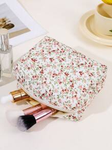 Large Capacity Makeup Bag With Ditsy Floral, Y2K Aesthetic Handheld Cosmetic Bag, Portable Makeup Tool Bag, Foldable Travel Cosmetic Organizer Pouch For Women, Makeup Bag Makeup Pouch Skincare Bag Toiletry Bag Packing Cubes, Travel Essentials Cruise Essentials Storage Makeup Organizer Makeup Case Makeup Travel Toiletry Organizer Essentials Gifts Storage Zipper Accessories Nail, Bag, Vanity, Make Up Pouch, Travel Essentials, Pouch Bag, Vanity Accessories, Small Makeup Bag, Cosmetic Bag, Large Capacity, Large Makeup Bag,Christmas Gifts,Pouch,Travel,Gifts For Women,Women's Necessaire,Travel Essential,Pouch,Clutch / Small Handbag,Necessaire,Makeup Organizer,Makeup Organize,Pouch,Brush Holder,Mini Pouch,Large Capacity Pouch