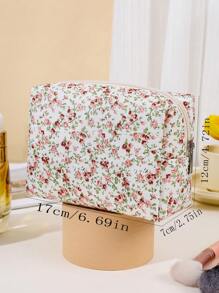 Large Capacity Makeup Bag With Ditsy Floral, Y2K Aesthetic Handheld Cosmetic Bag, Portable Makeup Tool Bag, Foldable Travel Cosmetic Organizer Pouch For Women, Makeup Bag Makeup Pouch Skincare Bag Toiletry Bag Packing Cubes, Travel Essentials Cruise Essentials Storage Makeup Organizer Makeup Case Makeup Travel Toiletry Organizer Essentials Gifts Storage Zipper Accessories Nail, Bag, Vanity, Make Up Pouch, Travel Essentials, Pouch Bag, Vanity Accessories, Small Makeup Bag, Cosmetic Bag, Large Capacity, Large Makeup Bag,Christmas Gifts,Pouch,Travel,Gifts For Women,Women's Necessaire,Travel Essential,Pouch,Clutch / Small Handbag,Necessaire,Makeup Organizer,Makeup Organize,Pouch,Brush Holder,Mini Pouch,Large Capacity Pouch