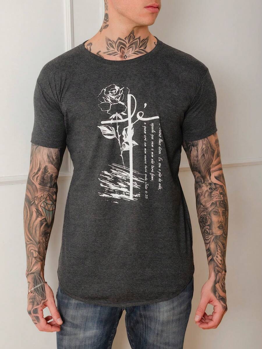 Men T-Shirts - Màu xám đen - Xem 1
