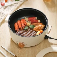 Tiny Panda Cocina Eléctrica Para Uso Doméstico/del Dormitorio - Olla individual de oro rosa UE + vaporera - Ver 1