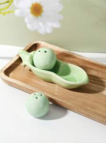 Frasco de cerámica con forma de guisante para especias, favor de boda y regalo pequeño - Multicolor - Ver 1