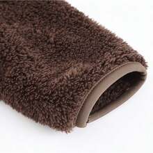 1pc Toddler Girls' Cute Sporty Casual Furry Warm Coffee Colored Coat For Autumn/winter - Coffee Brown - View 3