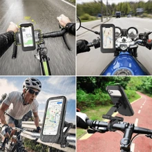 TOP CENTER ONLINE Suporte De Celular A prova D agua Moto Bike Bicicleta Articulado 360° Compatibilidade Universal LE-078 - Preto - Visão 6