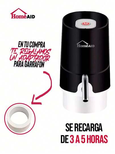 Dispensador De Agua Bomba Electrica Garrafon Recargable Homeaid 036