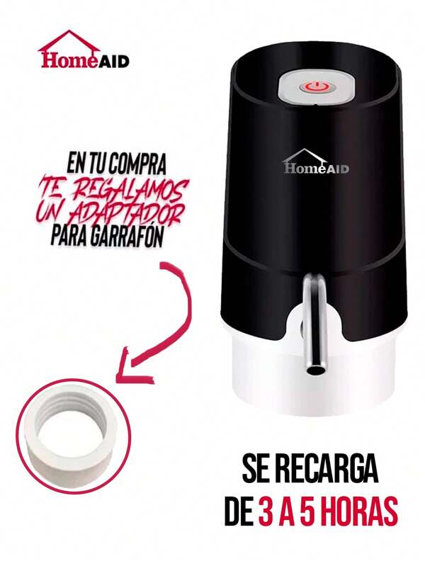 Dispensador De Agua Bomba Electrica Garrafon Recargable Homeaid 036