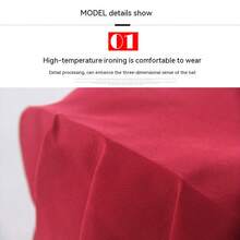 1pc White Pleated Chef Hat For Kitchen, Restaurant, Hotel Staff And Cake Shop Workers (unisex) - White - View 3