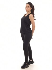 Kit 3 Peças - Camiseta Regata Feminina Dry Fit Estampada Poliester Academia