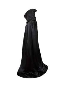 1 件黑巫師/吸血鬼/角色扮演斗篷萬聖節派對成人服裝 - 黑色 - 查看 5