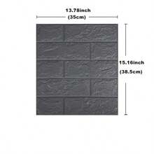 10入組3d泡沫磚紋壁紙,自粘式可拆卸防水牆面裝飾適用於臥室、廚房、客廳、浴室