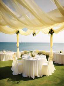 Vải voan màu sâm panh trơn 10m/cuộn, dùng trang trí phông nền tiệc cưới, vải voan trang trí bàn tiệc sinh nhật, vải voan gói hoa, vải voan trang trí đám cưới, vải trang trí cổng cưới, vải voan trang trí lưng ghế, quà tặng tiệc, vải voan gói quà, trang trí tiệc mừng em bé. - Rượu sâm banh - Xem 5