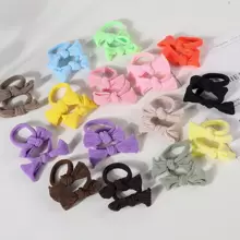 30 Pcs Girls Cute Bow Hair Ties, Colorful Elastic Bowknot Ponytail Holder Hair Accessories Set For Holiday Parties And Daily Use - Multicolor - View 2