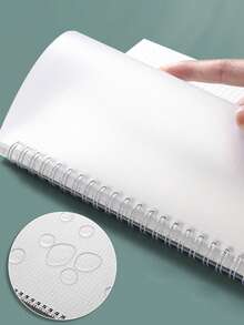 Libreta De Bobina Para Estudiante, Cubierta Transparente De Pp, Papel De Cuadrícula B5 - Beis - Ver 6