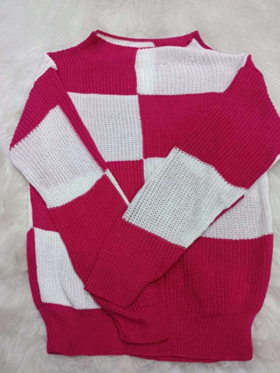 Women Sweaters - Màu Hồng Tươi - Xem 1