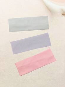 3入組針織運動頭帶(純色),男女士適用於健身和瑜伽