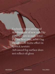 JOOCYEE Lápiz labial de larga duración con textura suave y cremosa en tono rojo mate "Matte Muddy Rouge 120" para el Día de la Madre buscando Primavera con alegría e impacto de color alto - 120 Seeking Spring And Jumping With Joy - Ver 6