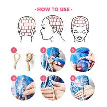 24"36" Dreadlocks Extension Soft Handmade Synthetic Crochet Hair Super Long 0.6cm Dread Extensions Reggae Style for Women 10 strands/LOT - Black - View 7