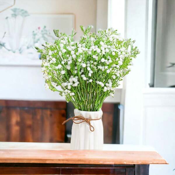 Buquê De Mosquitinho Gypsophila Artificial Para Decoração Arranjos