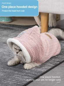 秋冬寵物毛衣-粉色的 - 粉色 - 查看 1