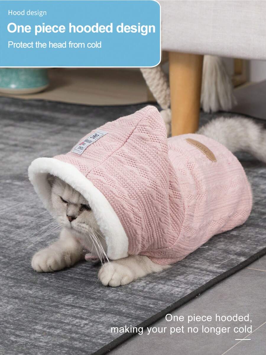 秋冬寵物毛衣-粉色的 - 粉色 - 查看 1
