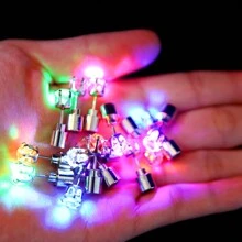 1個夜店時尚男女情侶led發光耳環閃耀耳環皇冠發光耳環 - 彩色 - 查看 3