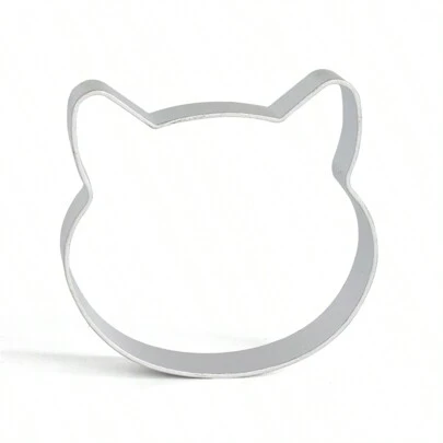 貓頭形鋁合金餅乾模具,卡通 3d 打印餅乾蛋糕糕點壓模